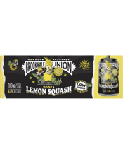  Brookvale Union Vodka Lemon<br>Squash Can 330ml  330ML Your old favourite classic Aussie refreshment, Brookvale Union Vodka Lemon Squash! It's a full-flavoured, low sugar thirst quencher made with real lemon.