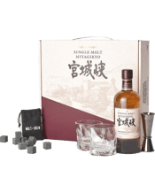  Nikka Miyagikyo Single Malt<br>Hamper  700mL The soft and floral characteristics of the Nikka Miyagikyo Single Malt reveal a stunning showcase of Japanese Whisky mastery. This bottling has estery aromas generated by carefully selected yeast strains along with distinctive Sherry cask influence. It is complemented by the ultimate accessories in this classy hamper for Whisky connoisseurs. The Nikka Miyagikyo Single Malt Hamper contains: Nikka Whisky Miyagikyo Japanese Whisky (700mL). 2 x Wave Whisky Glasses. Traditional Makoto Style Jigger. 9