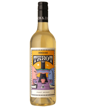  Alpha Box & Dice Tarot Pinot<br>Grigio  750ML In both French and Italian, Gris and Grigio both mean "grey" in their respective languages, in reference to the colour of this wonderful grape's skin. These days the naming has evolved into a stylistic demarcation - Grigio being fresh and mineral, Gris being fuller and more flavoursome. In making this wine, we pick it when the acidity, flavour and sweetness are perfectly in balance to have the wine landing just on the Grigio side of the fence. The Lover's card embodies the Tarot Pinot Grigio, a