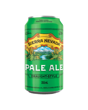  Sierra Nevada Pale Ale<br>Draught Style Can... 355mL Sierra Nevada Pale Ale is a delightful example of the classic pale ale style. It has a deep amber colour and an exceptionally full-bodied, complex character. The fragrant bouquet and spicy flavour are the results of the generous use of the best Cascade hops.