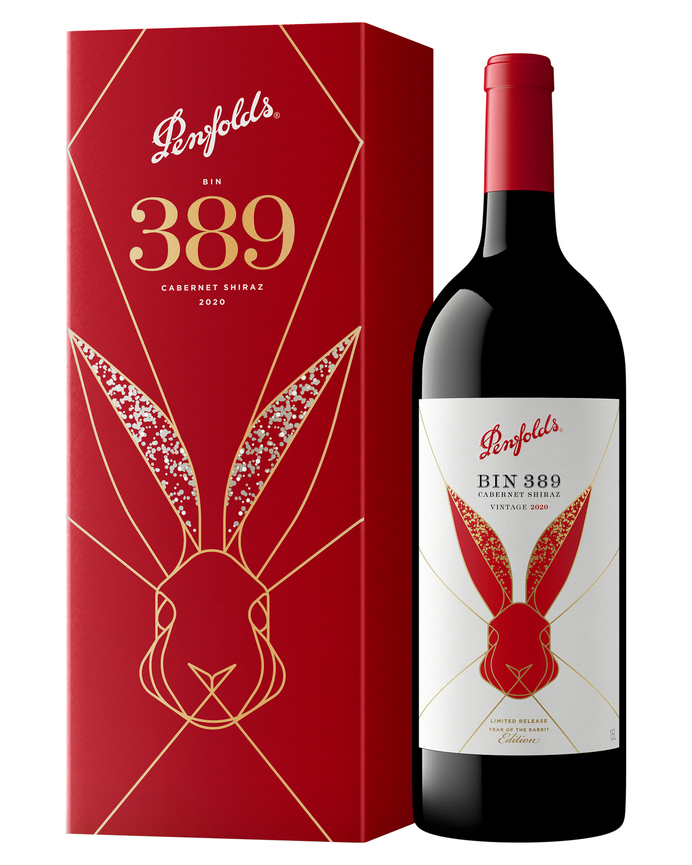Buy Penfolds Year Of The Rabbit, Lunar New Year Bin 389 Shiraz 2020 1.5l Online (Lowest
