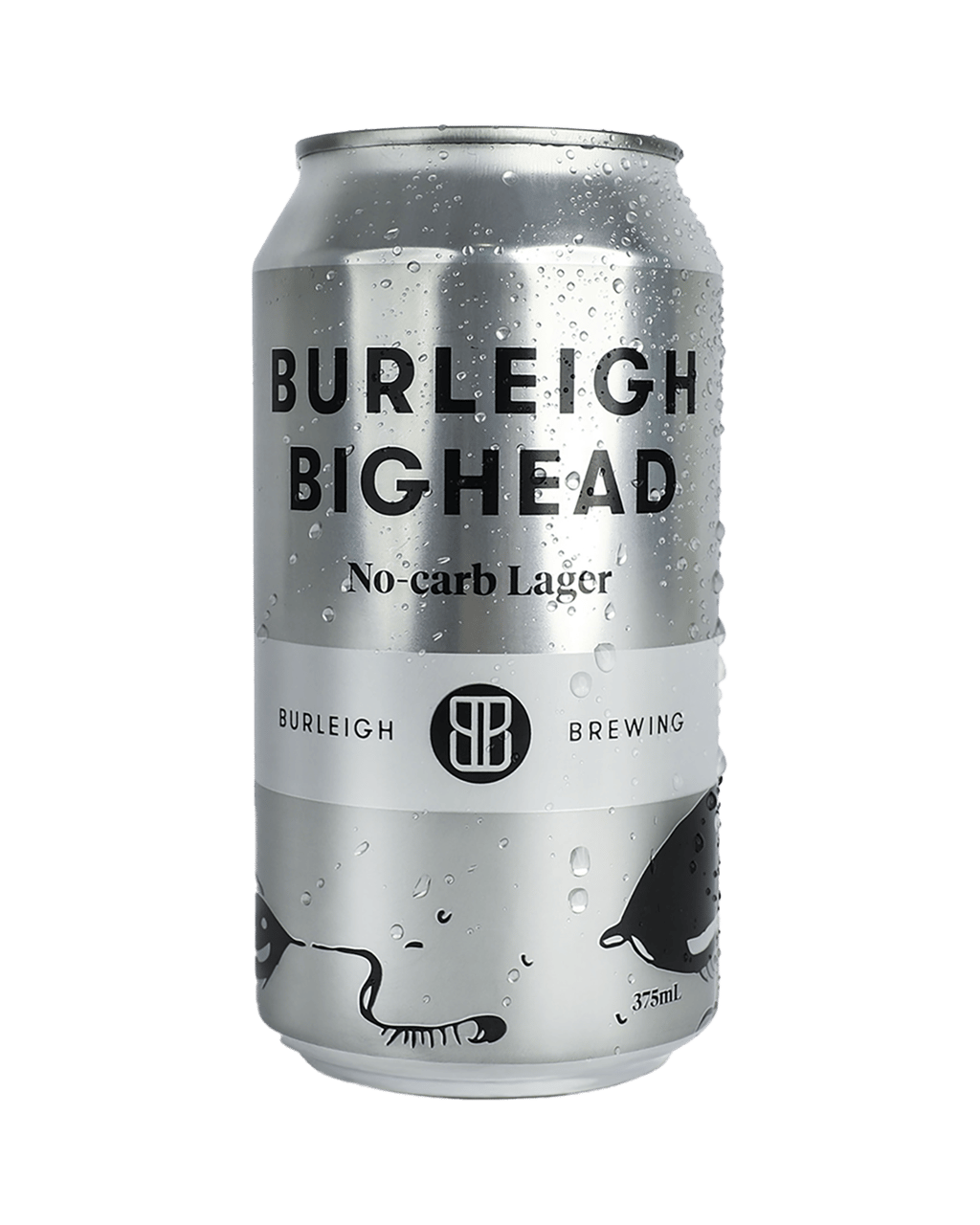 Buy Burleigh Brewing Co. Bighead No Carb Lager Cans 375ml Online (Low