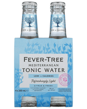  Fever Tree Premium<br>Mediterranean... 200ML Fever-Tree are all about taste, which is why they use the highest quality ingredients for their range of premium natural mixers. This Mediterranean tonic water is made with floral botanical oils and has no artificial sweeteners, flavourings or preservatives. If 3/4 of your G&amp;T is the mixer, make sure you use the best.