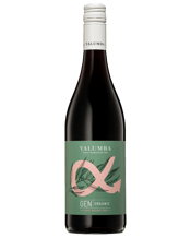  Yalumba Gen Organic Light<br>Bright Red  750ML Light cherry red in colour. Delicious aromas of fresh raspberries, cherries and strawberries with a hint of spearmint. A lusciously, moreish palate with a red candy element that mingles with fresh fruit aromas. Soft tannins balance the long, lingering fruit flavours. Perfect at room temperature or chilled on a warm day.