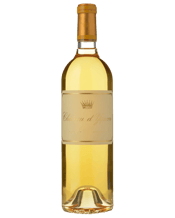 Chateau D’yquem Sauternes<br>2009 375ml 375ML Intense aromas of crème brûlée, dried pineapple, and botrytis-kissed apricot fill the senses, accented by a hint of vanilla and blossom. The taste is profoundly rich and full-bodied, yet exquisitely fresh, delivering layers of honeyed pear, sweet spices, and a mineral complexity that extends into a seemingly endless, harmonious finish.