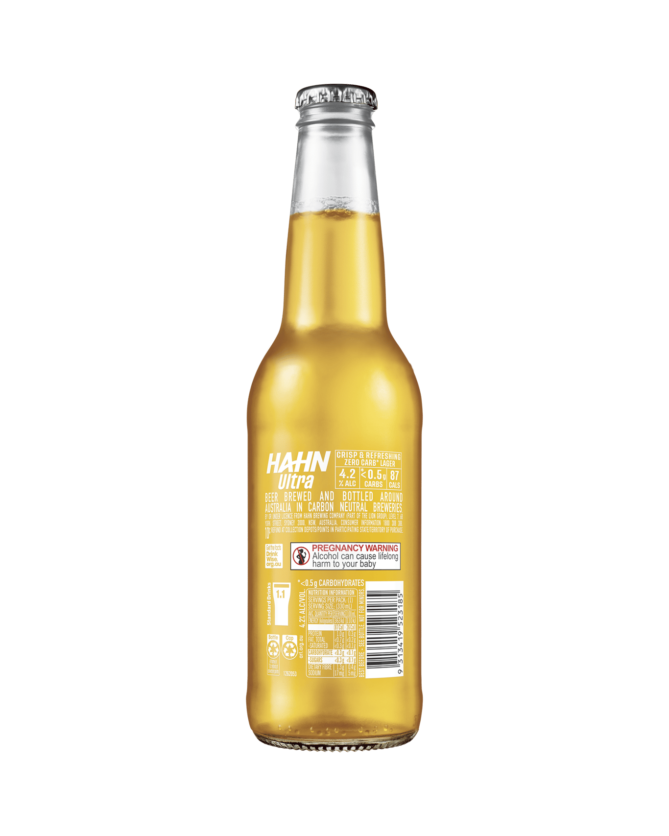 Buy Hahn Ultra Low Carb Bottles 330ml Online or Near You in Australia