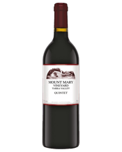  Mount Mary Quintet 2017  750ML Totally opaque black dark red colour with a dark red hue. The nose is superb and features perfumed like aromatics of violets, ripe red to black currants and subtle mulberries that work in perfect harmony with complexing elements of cedar, dusty earth, light dried herb notes, hints of black olives and spice. Graced with finesse, elegance and class, this is an exquisite Quintet. Decorating the medium bodied palate is a delightful core of ripe red currant and mulberry fruit that’s underpinned by sp