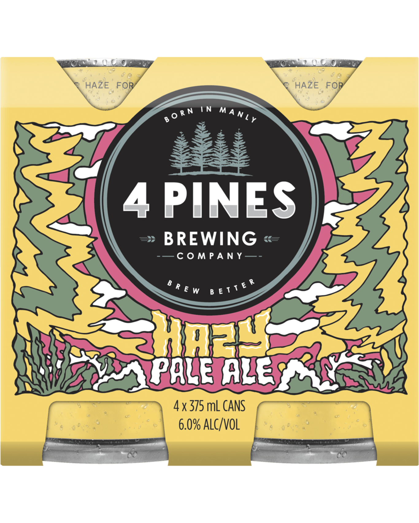 Buy 4 Pines Hazy Pale Ale Cans 375ml Online (Lowest Price Guarantee