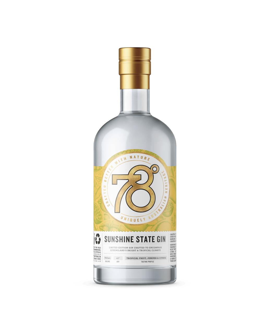 78 Degrees Sunshine State Gin 700ml (Unbeatable Prices): Buy Online ...
