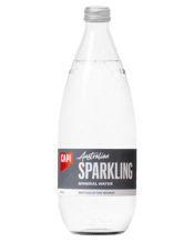  Capi Mineral Sparkling Water<br>750ml  750ML Meet CAPI - premium, all-natural and Clearly Australian drinks.<br><br /><br><br />CAPI Sparkling Mineral Water is a locally sourced, natural sparkling mineral water perfect for staying hydrated, elevating meals or entertaining. Filtered through mineral-rich rock formations in the Victorian Highlands, it contains essential minerals like magnesium, potassium and calcium to help support electrolyte balance, as well as maintaining proper hydration.<br><br /><br><br />• Australian Mineral Water<br><