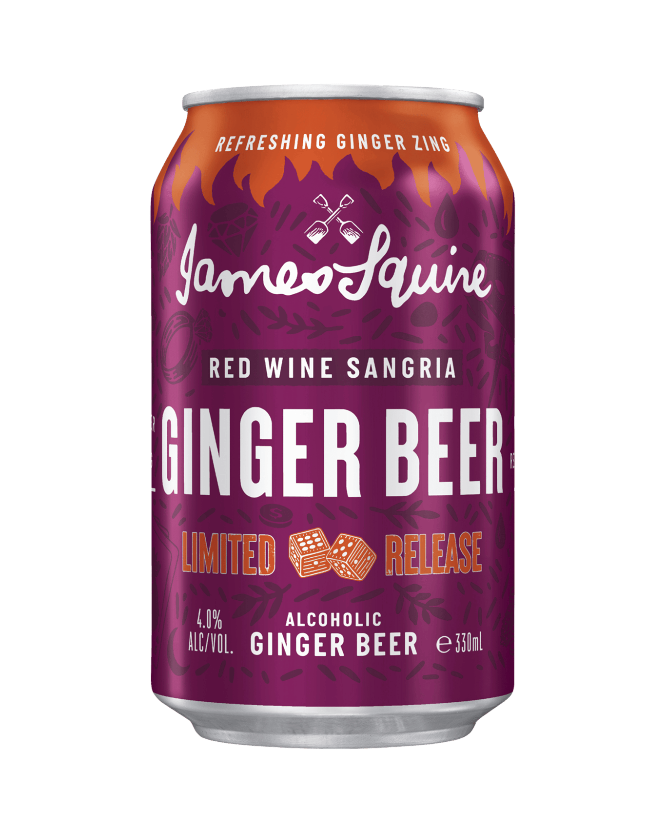 Buy James Squire Ginger Beer Red Wine Sangria Can 330ml Online (Lowest ...