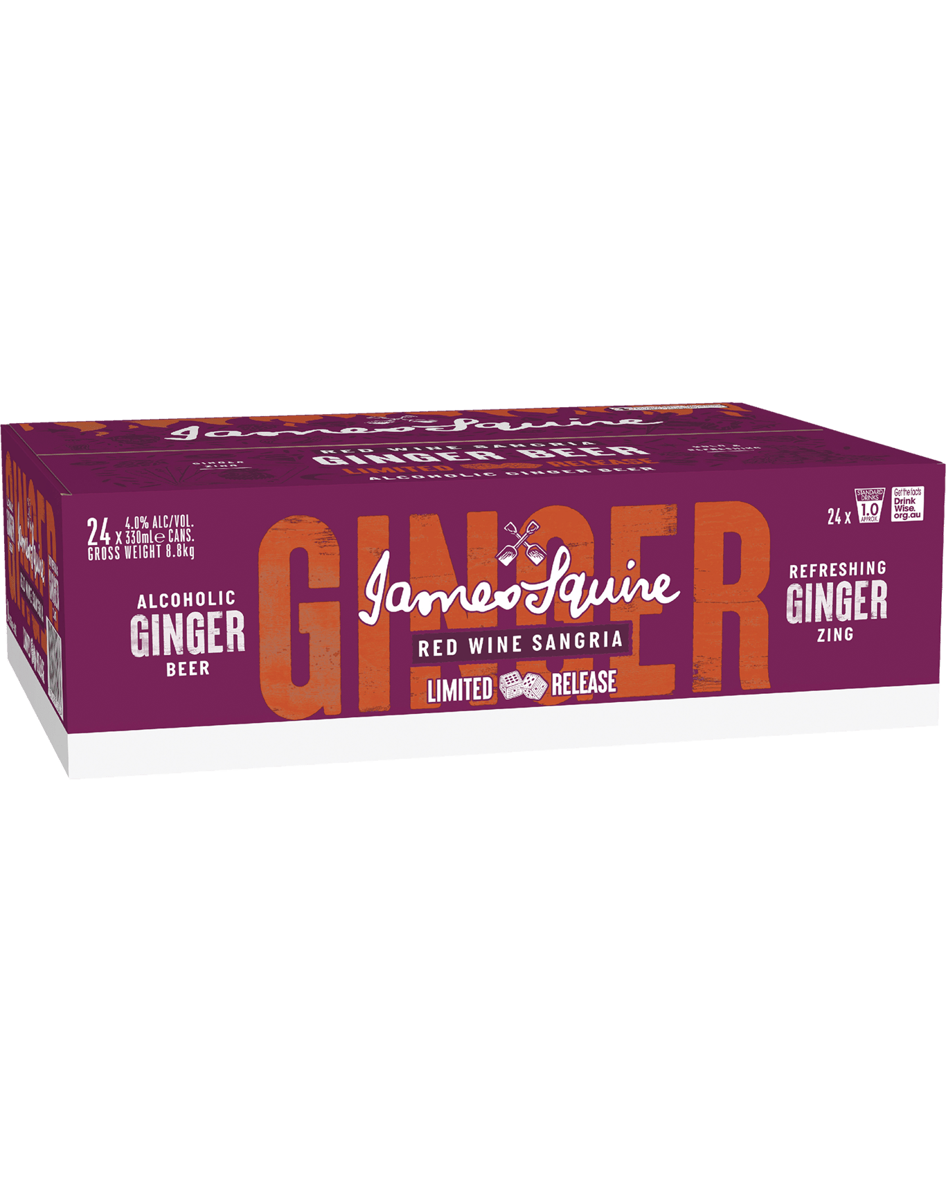 Buy James Squire Ginger Beer Red Wine Sangria Can 330ml Online (Lowest