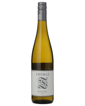  Thörle Trocken Riesling  750ML Following fermentation the wine is bottled after four months maturation on fine lees. Colour is pale but gleaming yellow with green tints and the nose is typically intense with notes of peach and apricot. Good length in the mouth with various citrussy and intense, almost salty mineral notes. The wine is noted for its structure and finesse. Thörle Riesling is best consumed as a young wine, up to seven years after vintage.