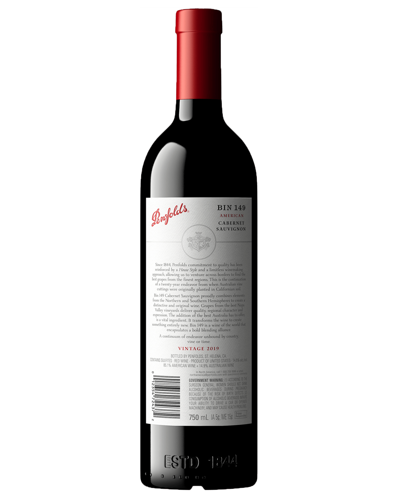 Penfolds Bin 149 Cabernet Sauvignon 2019 (Unbeatable Prices): Buy ...