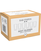 Bar Station Shot Glasses 6<br>Pack  1EA 