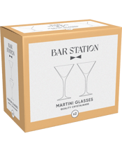  Bar Station Martini Glasses<br>2 Pack  1EA 