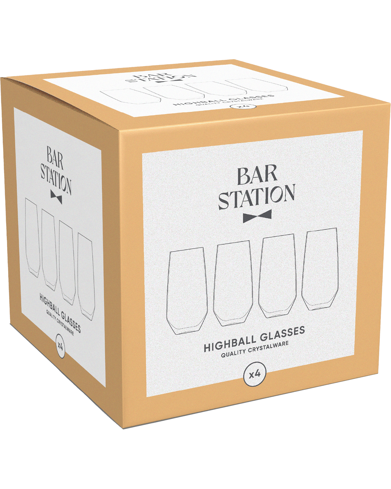 Buy Bar Station Highball Glasses 4 Pack Online (Lowest Price Guarantee