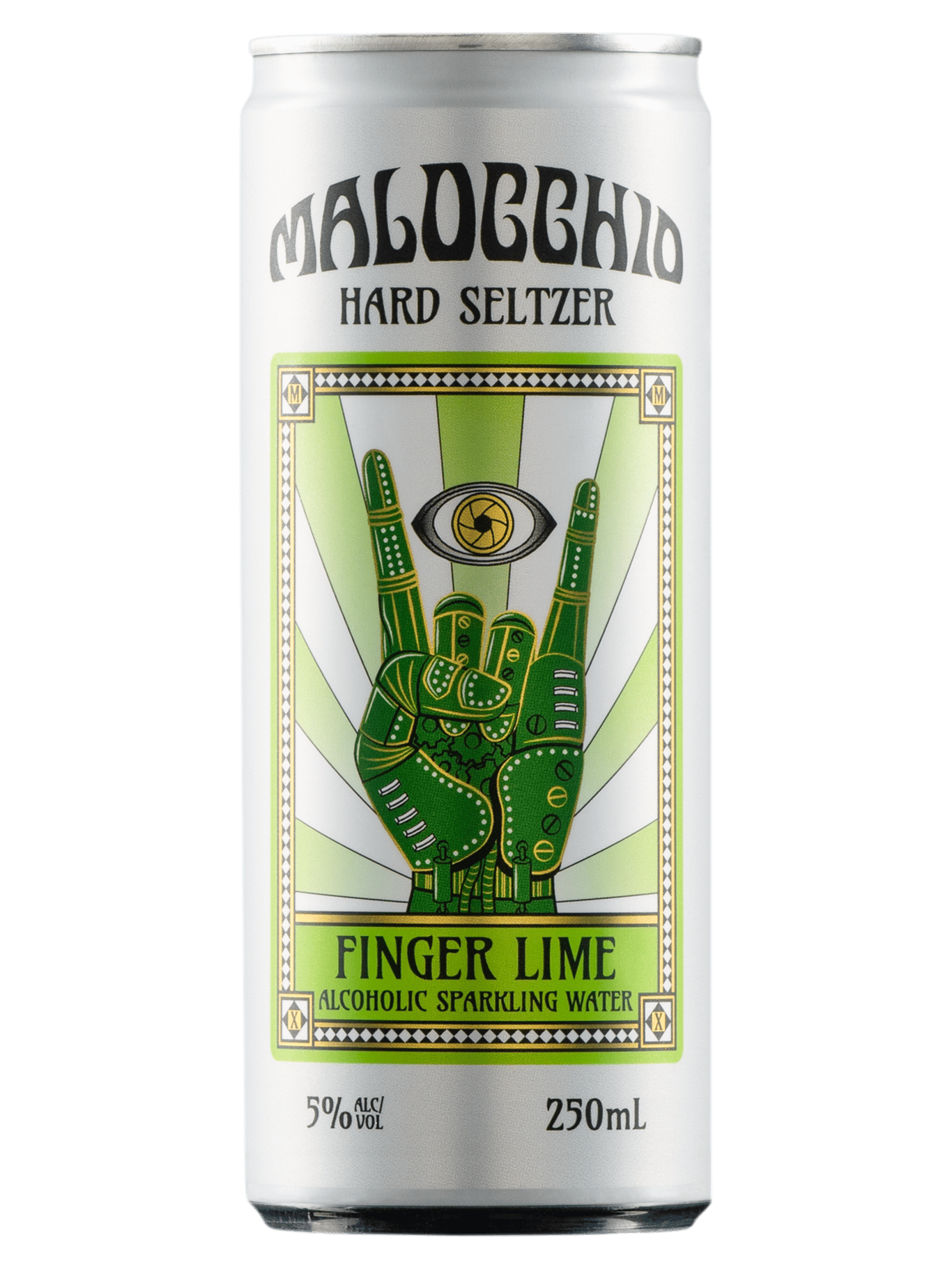 The Malocchio Finger Lime Hard Seltzer