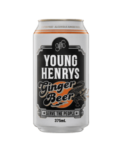Young Henrys Ginger Beer<br>Cans 375ml 375ML Young Henrys Ginger Beer is the perfect<br><br /><br />balance of cool refreshment and ginger<br><br /><br />spice. Pouring a beautiful cloudy gold,<br><br /><br />this Aussie-style ginger beer goes down<br><br /><br />as an absolute treat. Hints of citrus and lime<br><br /><br />Icypole on the nose leads into a luscious<br><br /><br />mouthfeel and spicy, dry finish. At 4% and<br><br /><br />best served over ice, that ginger bite will<br><br /><br />keep you coming back for more!