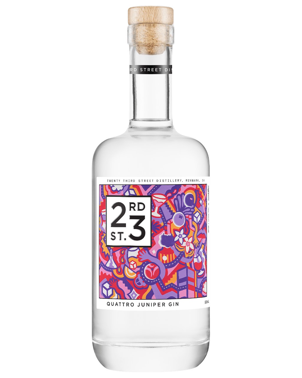 Buy 23rd Street Distillery Quattro Juniper Gin 500ml Online (Lowest