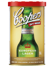 Coopers Home Brew European<br>Lager 1.7kg 1.7kg Coopers European Lager captures the style of the finest quality lagers exported from Northern Europe. Serve well chilled in a tall, narrow glass with a generous head of 5cm or so and savour the herbaceous hop aroma and crisp finish. For the best results mix with 1kg of Coopers Brew Enhancer 2 and store for at least 12 weeks in the bottle prior to drinking.