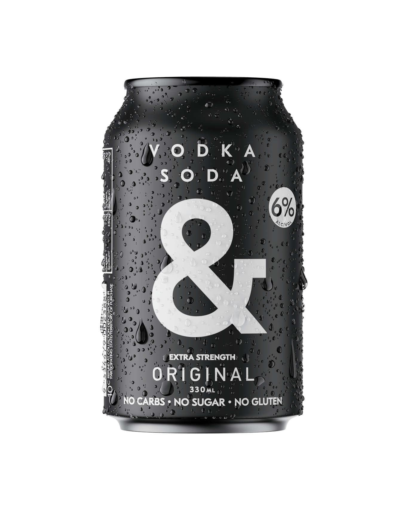 Buy Ampersand Vodka Soda & Black Original 6 Bottles 330ml Online