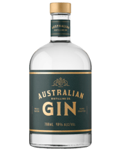  Australian Distilling Co.<br>Australian Gin... 700ML Our flagship gin puts a uniquely Australian stamp on the London dry gin style, with a juniper forward palate that is perfectly offset by coriander, cardamom and nutmeg. Produced in small batches in copper pot stills, Australian Gin is quite literally the spirit of Australia.