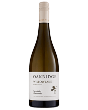  Oakridge Vineyard Series<br>Willowlake... 750ML Oakridge's Vineyard Series matches particular varieties with specific sites to give you outstanding examples of single vineyard wines. This wine was sourced from the north-facing Willowlake Vineyard, sited in the red volcanic soils of Gladysdale. There’s volume and expression from the outset here. Grilled peach, white nectarine, quince and flint, then richer attributes - guava, baked apple pie notes; a pastry like richness. Thiscarries over on to the palate but is laced with white flowers, flint