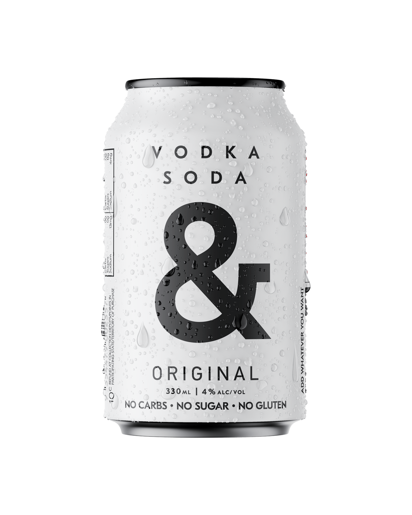 Buy Ampersand Vodka Soda & Original 4 Bottles 330ml Online (Lowest