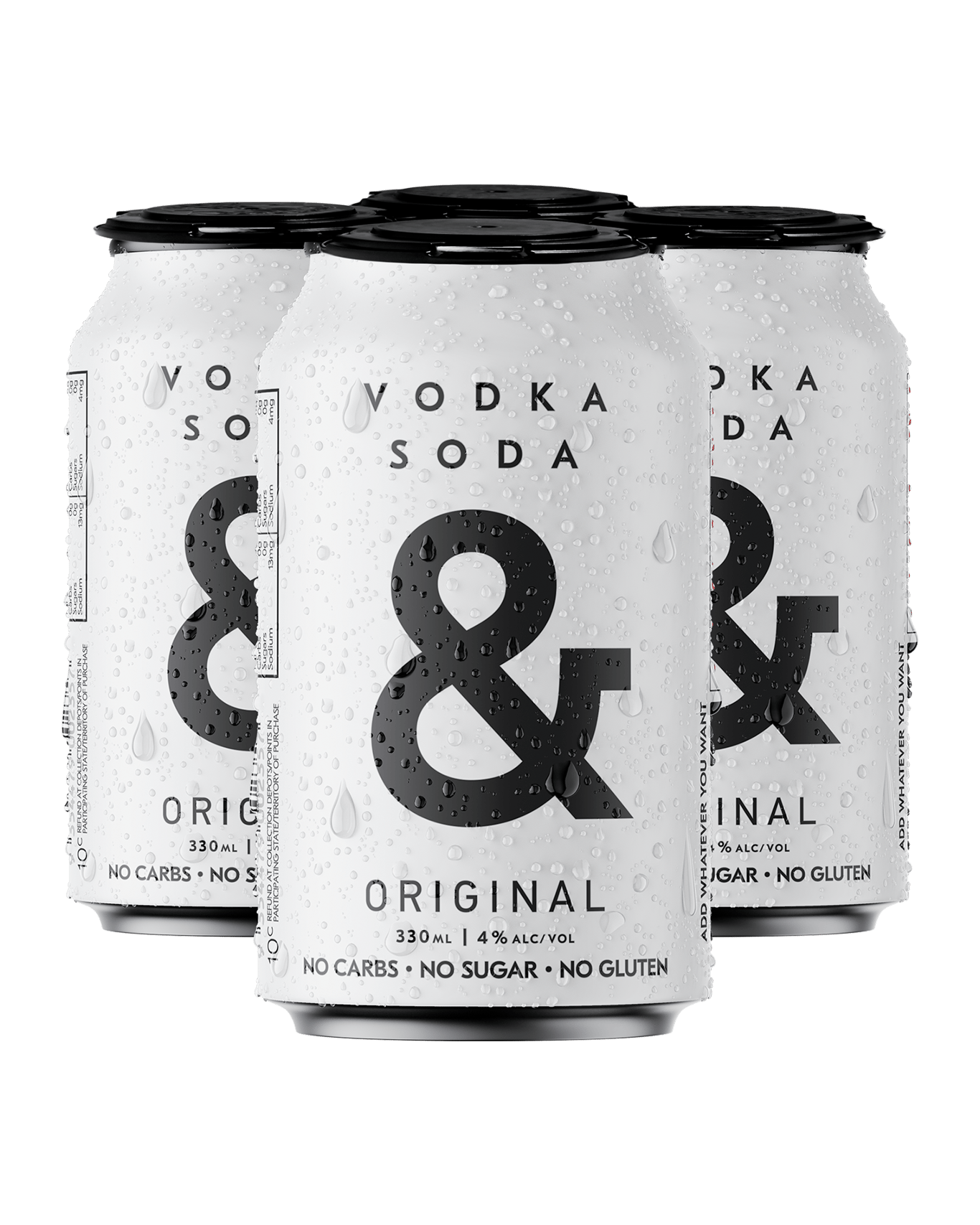 Buy Ampersand Vodka Soda & Original 4 Bottles 330ml Online (Lowest