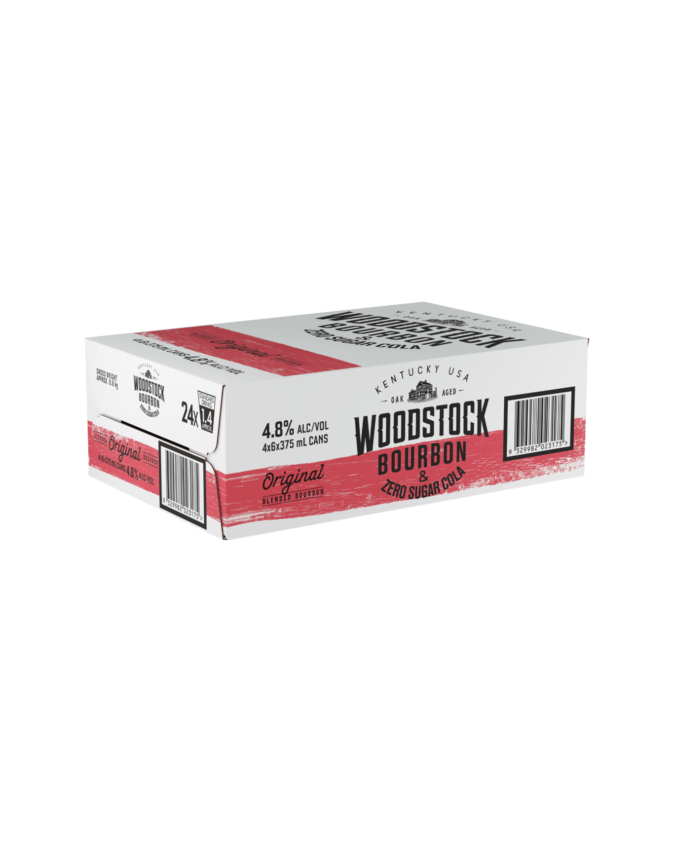 Buy Woodstock Bourbon & Zero Sugar Cola Can 375ml Online (Unbeatable ...