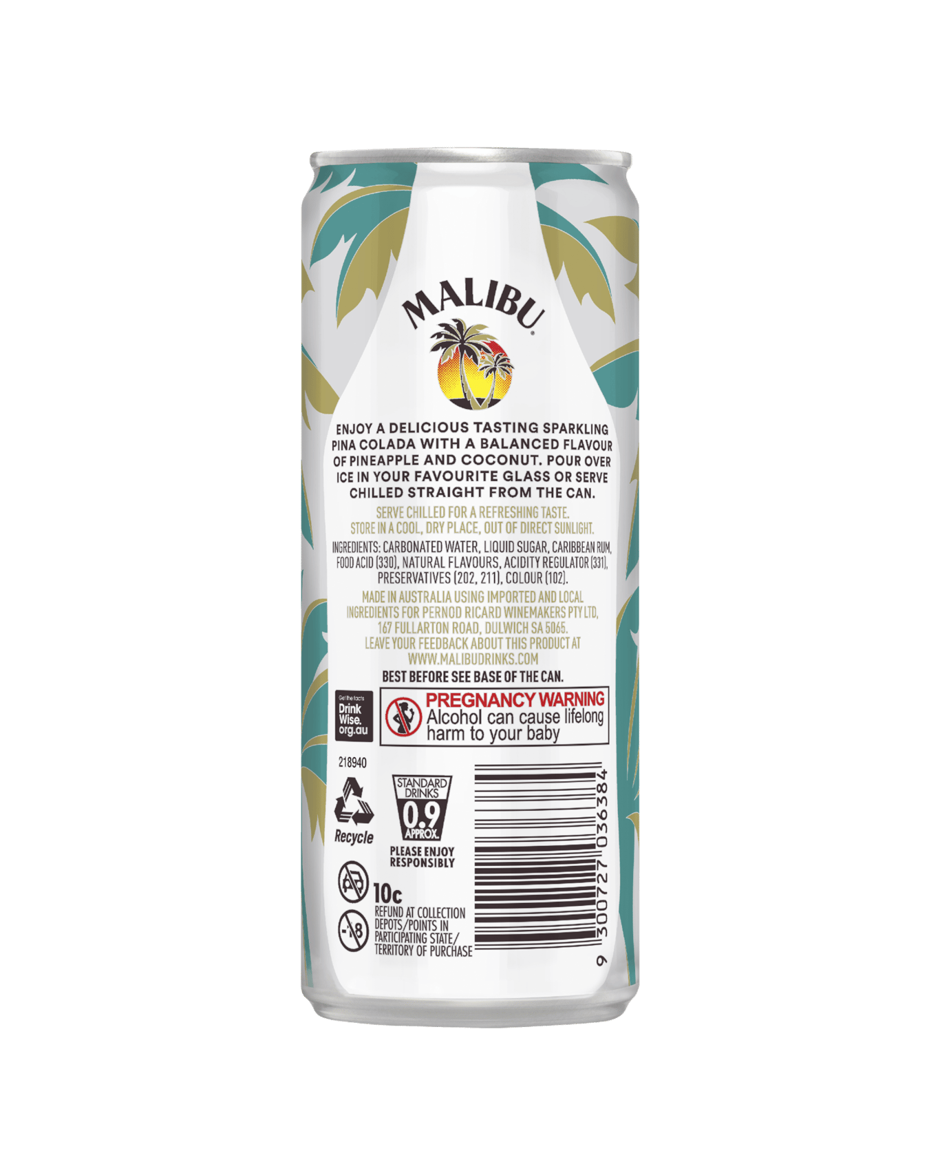 Buy Malibu Pina Colada Can 250ml Online (Low Prices) from Dan Murphy