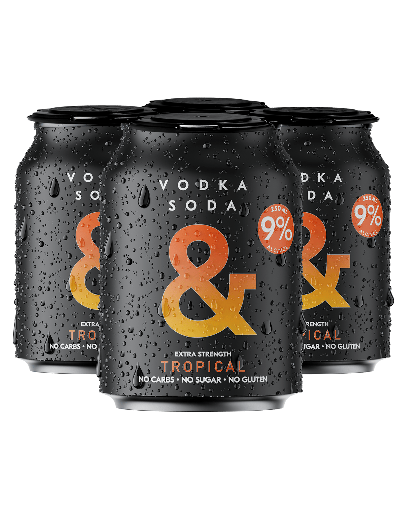 Buy Ampersand Vodka Soda & Tropical Extra 9 Cans 250ml Online (Lowest