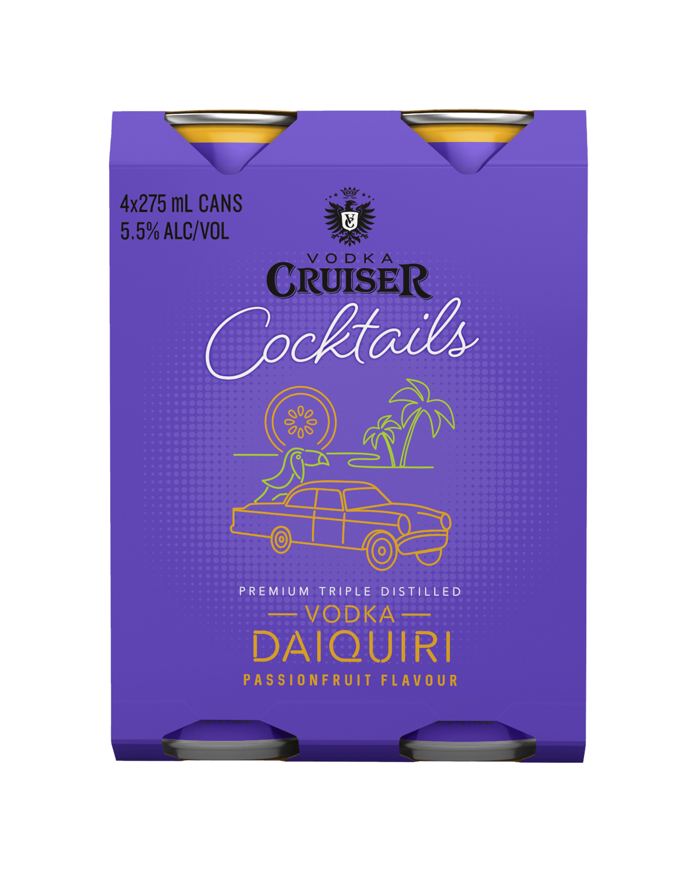 Buy Vodka Cruiser Cocktails Passionfruit Daiquiri Cans 275ml Online