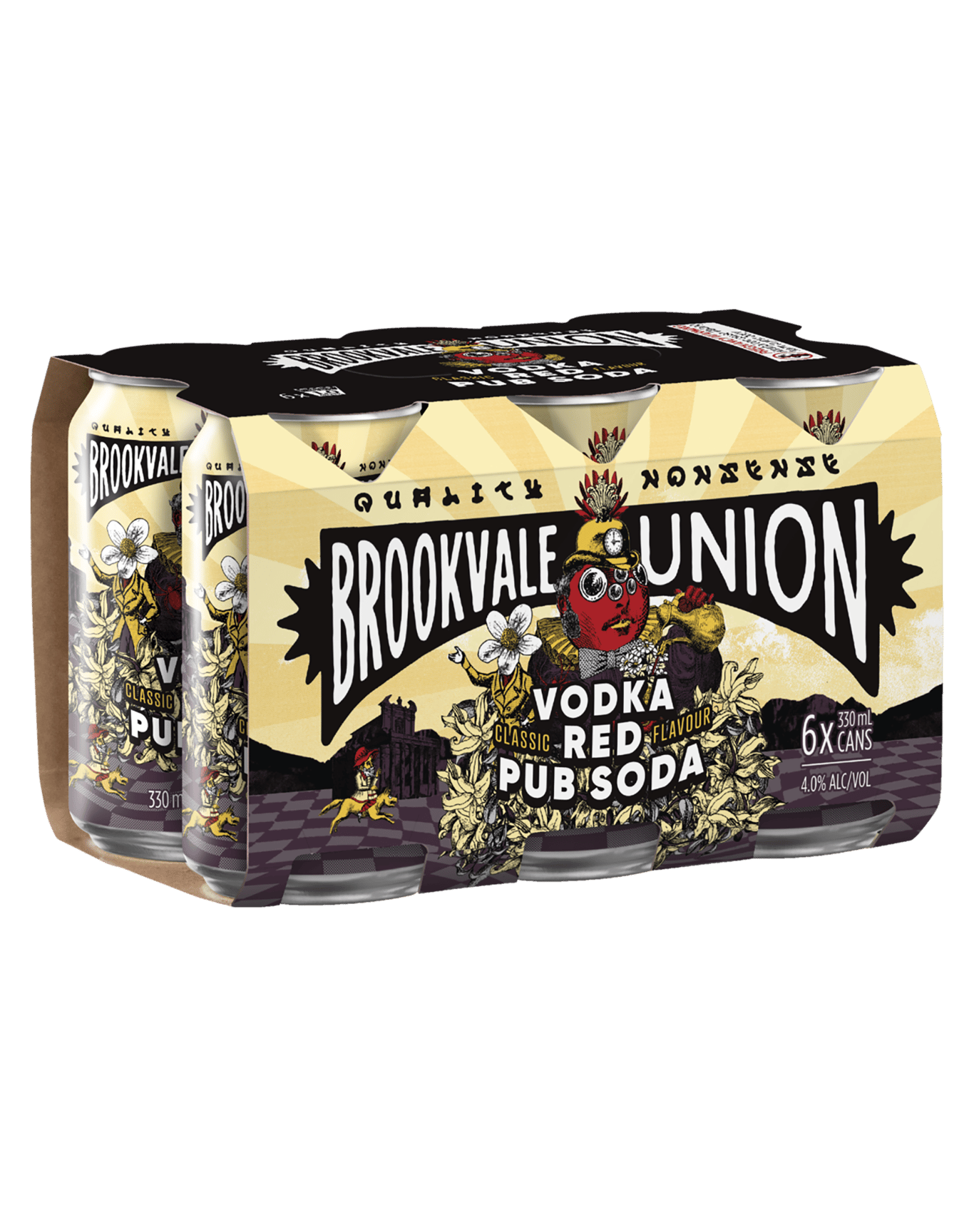 Buy Brookvale Union Vodka Red Pub Soda Cans 330ml Online (Lowest Price