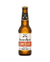 James Squire Low Carb Pale<br>Ale Bottles 330ml 330ML James Squire Low Carb is a clean refreshing low carb Pale Ale with all the flavour of a regular Pale Ale. Using only Australian Pale and Munich Malts with a dash of Wheat. Tangerine, tropical stone fruit notes form the aroma and top notes while Mosaic and Galaxy hops deliver hints of passionfruit and citrus.