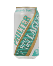 Philter Super Cool Lager Can<br>375ml 375ML This is our new super clean, super crisp, super refreshing Super Cool lager. We’ve brewed it to be extremely sessionable with a light malt body and a classic dry finish inspired by the great Japanese rice lagers. Taste the Coolness.
