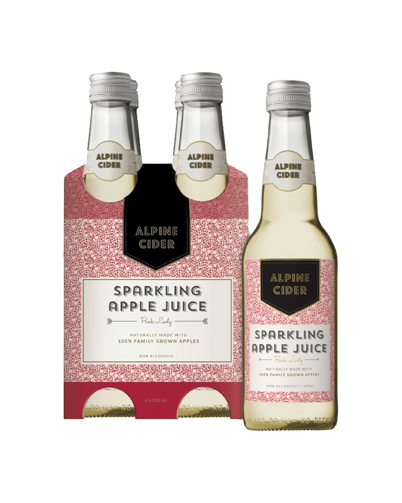 Buy Alpine Cider Pink Lady Sparkling Apple Juice 330ml Online (Lowest