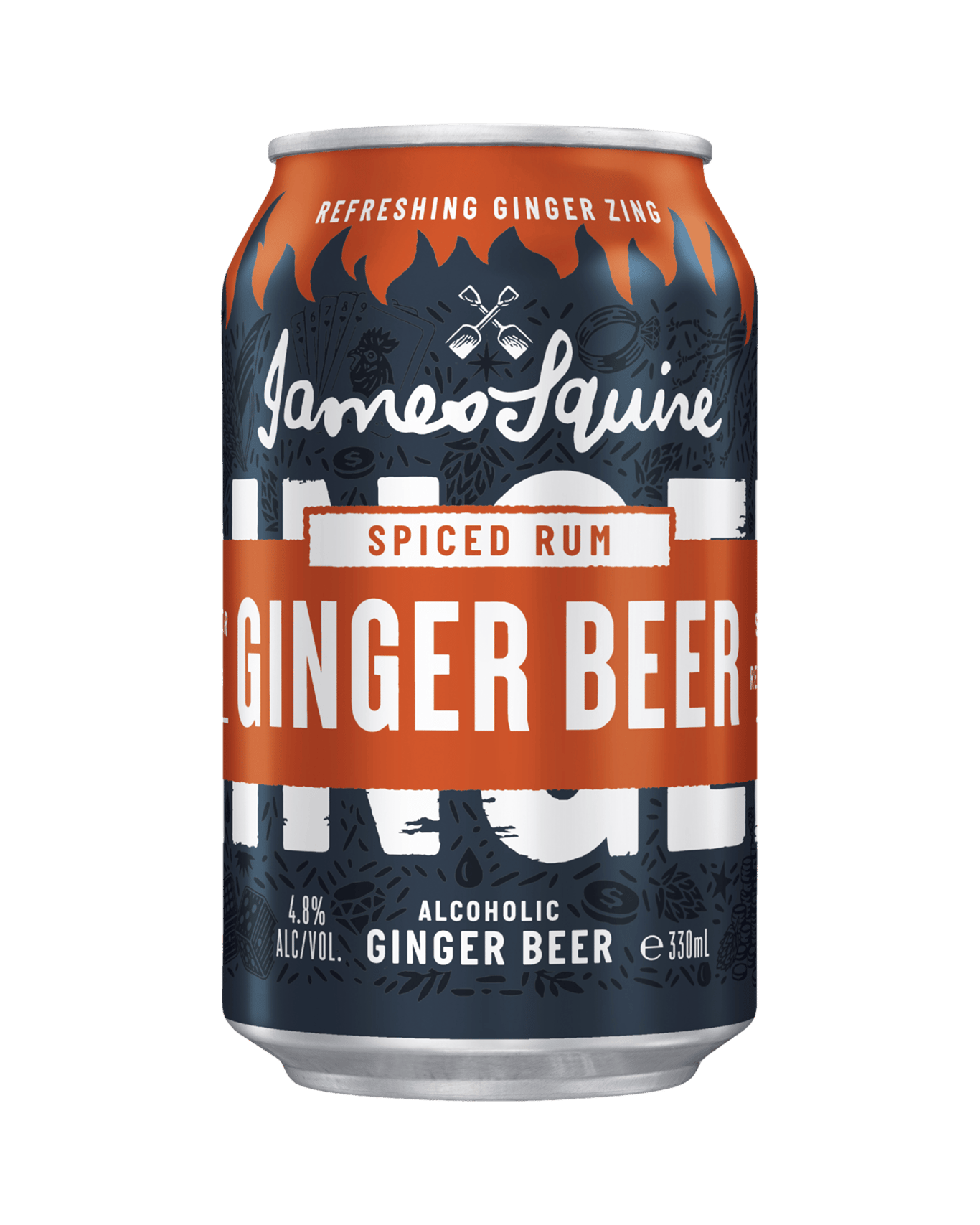 Buy James Squire Spiced Rum Ginger Beer Cans 330ml Online (Lowest Price