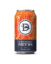 Dainton Blood Orange Juicy<br>Ipa Cans 375ml 375ML An explosion of of juicy, hoppy, hazy fun! Everything you love about Juicy IPAs, with the citrusy twist of blood orange. This is a bold and hazy Rye NEIPA (New England IPA) with a subtly smooth finish.