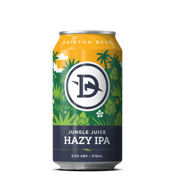 Dainton Jungle Juice Hazy<br>Ipa Can 375ml 375ML Welcome to the Jungle! Big, bold and hoppy with dank, tropical juice flavours; unfiltered and hazy, with a smooth and rich mouthfeel. This is one jungle you are going to want to get lost in.
