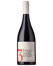 Three Dark Horses Mclaren<br>Vale Shiraz 2022 750ML From a single block on the old Romano Vineyard this is McLaren Vale Shiraz at its best. It opens with briary fruits, subtle spice and musk, then draws you in with dark berry flavours and firm yet elegant tannins.