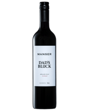  Manser Dad's Block Adelaide<br>Hills Shiraz 2021  750ML This was a perfect season with the fruit enjoying optimal ripening to ensure full flavour development and balance of acid and tannins. There’s so much on offer here, blueberry, spice and a hint of eucalyptus. This wine will see improvement up to and beyond 10 years in the cellar.