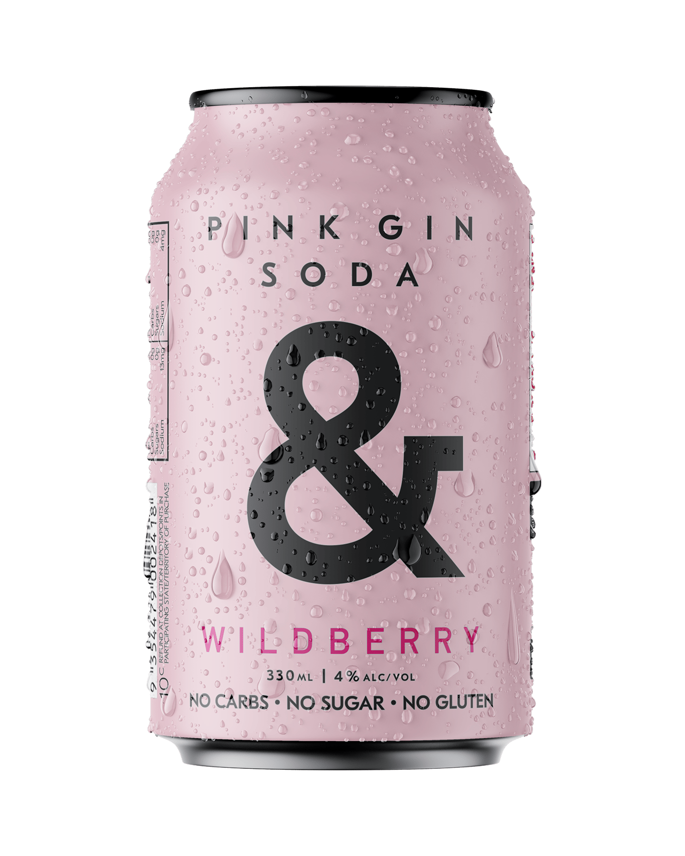 Ampersand Gin & Soda wildberry can