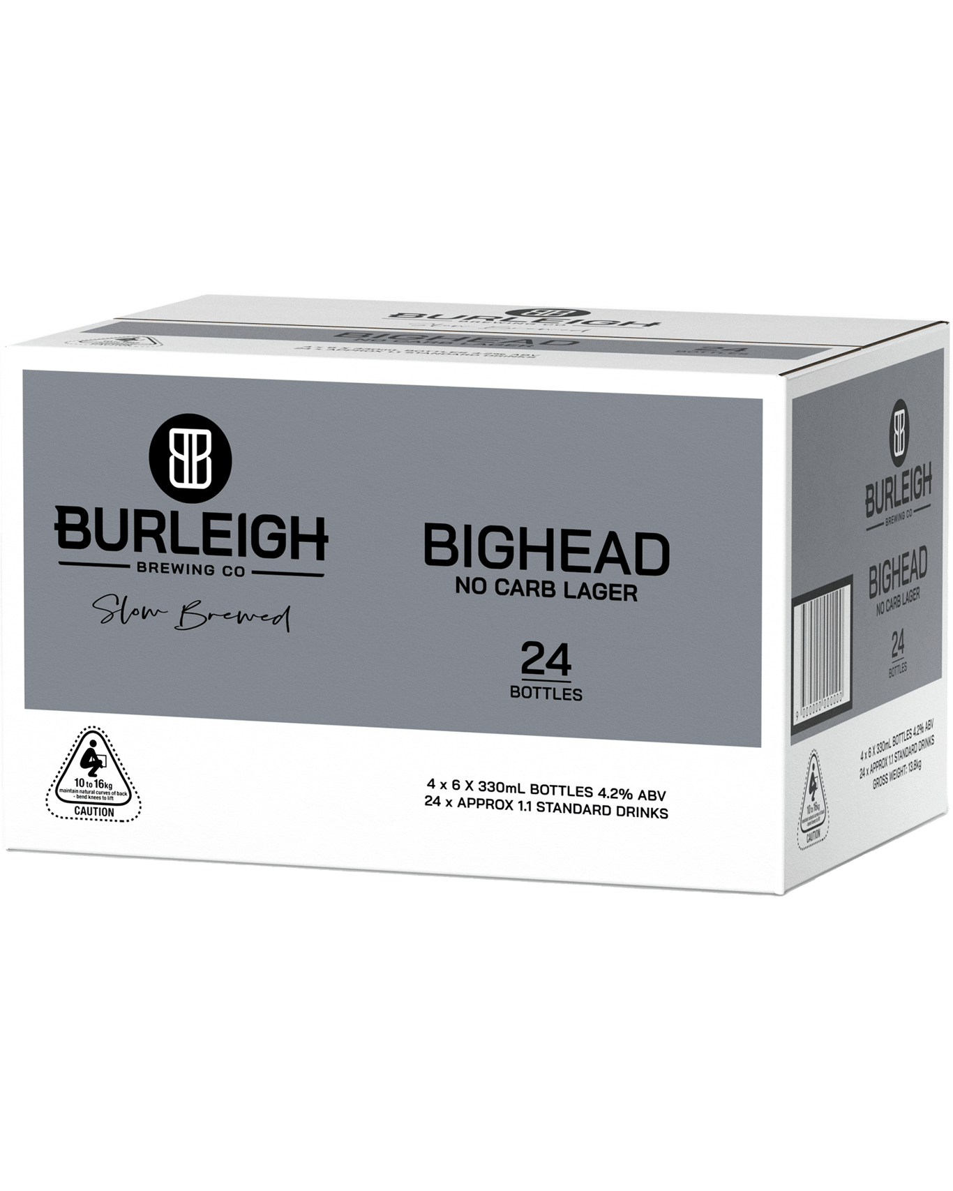 Burleigh Brewing Co. Big Head No Carb Beer 330ml (Unbeatable Prices