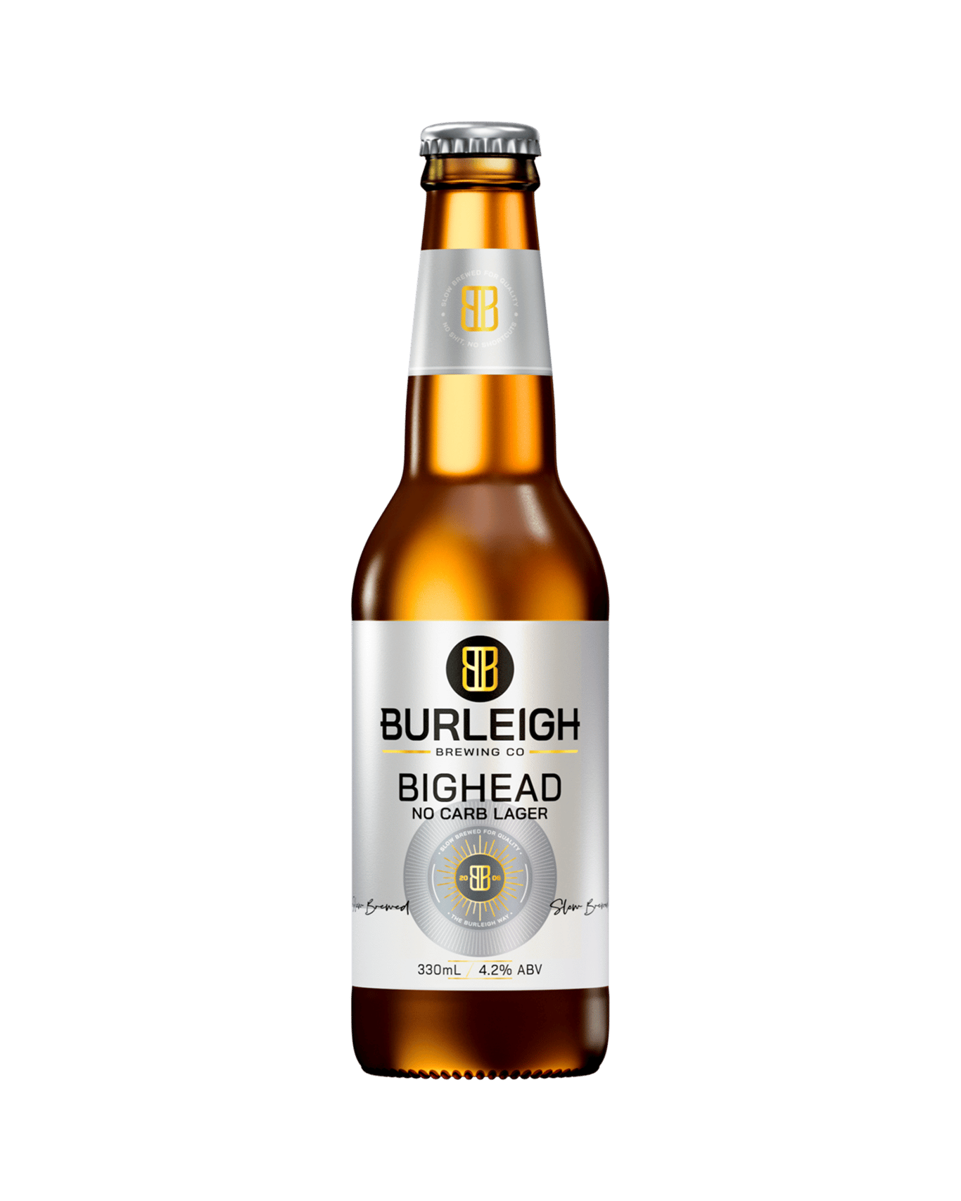 Buy Burleigh Brewing Co. Big Head No Carb Beer Bottles 330ml Online ...