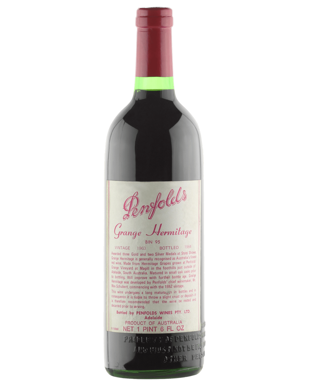 Buy Penfolds Grange 1963 Online Or Near You In Australia with Same Day Delivery Best Offers 
