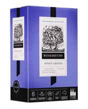  Winesmiths Premium Pinot<br>Grigio Cask 2l  2L In 1849 a young man by the name of Samuel Smith, with a passion for horticulture, purchased 30 acres of land in the newly settled Angaston. He planted a vineyard and an orchard, which grew to bear fruit and his family prospered. 170 years of winemaking and horticulture later, the elm trees he planted still overlook Smith’s original garden and his great-great-grandson continues the family tradition of winemaking, horticulture and craftsmanship. Five generations of Winesmiths have created this tim
