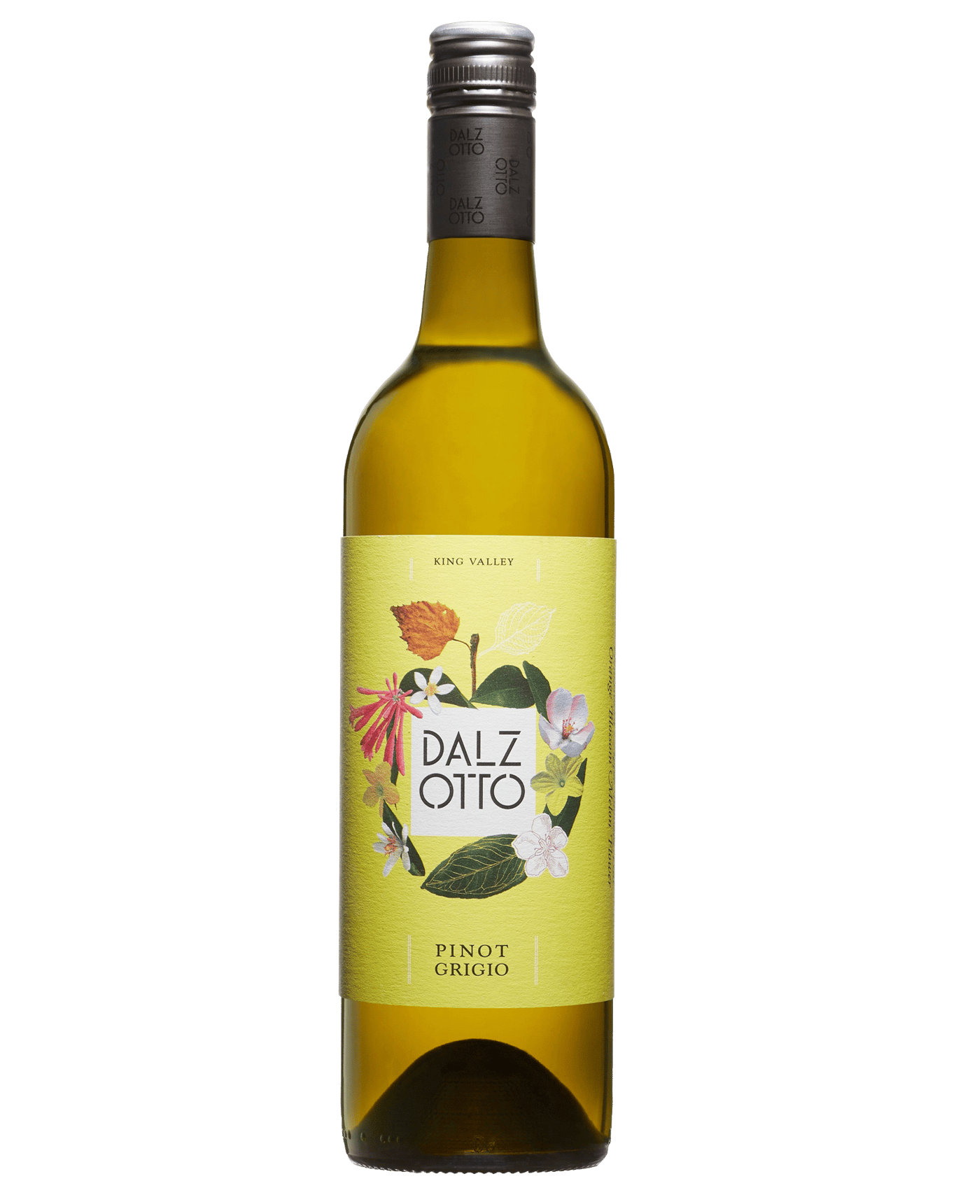 A bottle of the Dal Zotto Pinot Grgio 