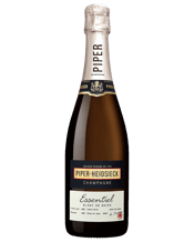  Piper-heidsieck Essentiel<br>Blanc De Noirs  750ML Piper-Heidsieck Essentiel Blanc de Noirs boasts a bright, precise and crisp profile. Its nose delivers fruity notes of apricot, raspberry and blueberry. The palate also reveals aromas of clementines, a few touches of almonds and honey with a mineral finish.